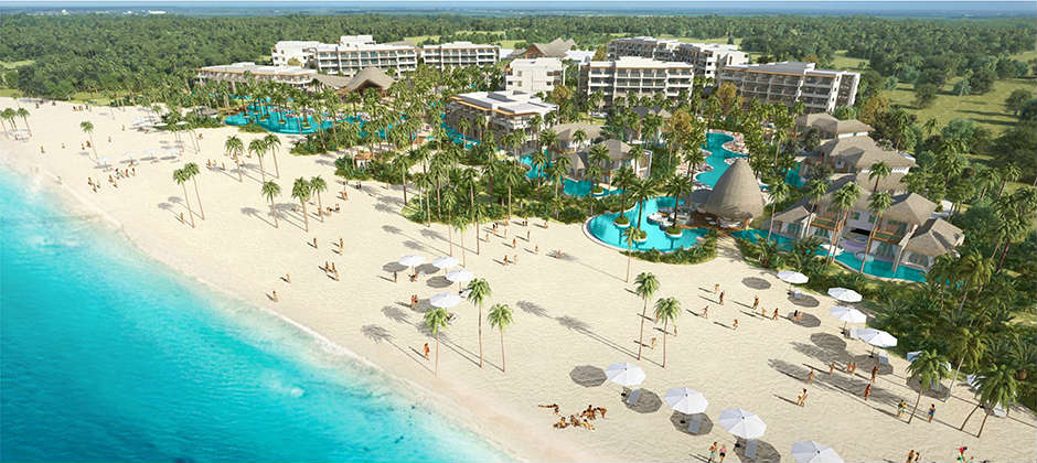 Secrets Cap Cana adults-only luxury all-inclusive resort with beachfront infinity pools and white sand beach.